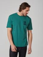 Frank + Oak Cotton Cheers T-shirt In Antique Green