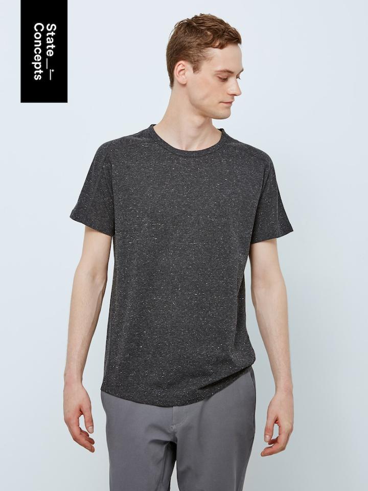 Frank + Oak State Concepts Drirelease Workout T-shirt In True Black