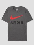 Frank + Oak Nike Sportswear Swoosh T-shirt In Grey