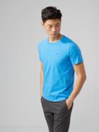 Frank + Oak The Made In Canada Signature T-shirt In Bright Blue