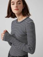 Frank + Oak Cotton-blend Scoopneck Striped Sweater