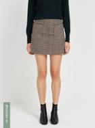 Frank + Oak Glen Check Mini Skirt In Brown