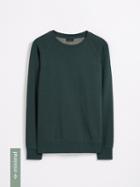 Frank + Oak Organic Good Cotton Vintage Fleece Pullover - Dark Green