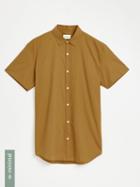 Frank + Oak Good Cotton Classic Shirt In Yellow