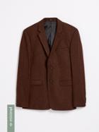 Frank + Oak Laurier Stretch Wool Suit Jacket - Brick