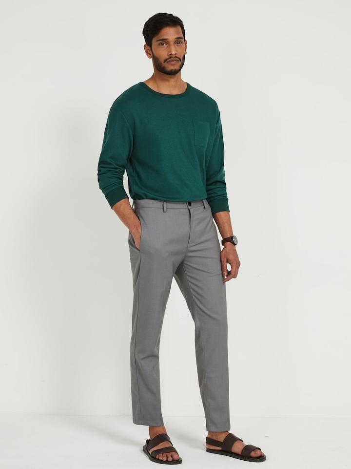 Frank + Oak Polyester Tapered Pants - Smoked Pearl