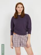 Frank + Oak Dropped Shoulder Vintage Wash Terry Sweatshirt - Dark Violet