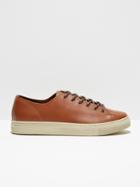 Frank + Oak The Idyllwild Pull-up Leather Low Sneaker In Tobacco