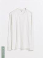 Frank + Oak Minimal 60/40 Longsleeve T-shirt - White