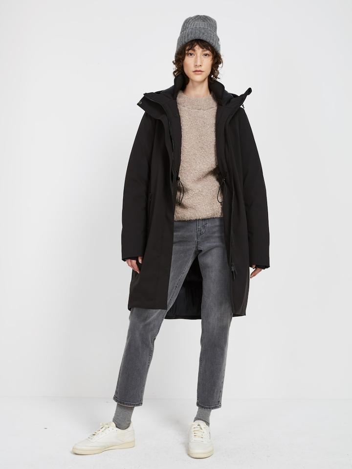 Frank + Oak The Capital Waterproof Hooded Parka With Recycled Thinsulate - Black