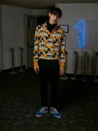 Frank + Oak Mickey Mouse All Over Print Half-zip Popover - Mango
