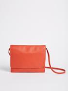 Frank + Oak Leather Crossbody Bag - Bright Red