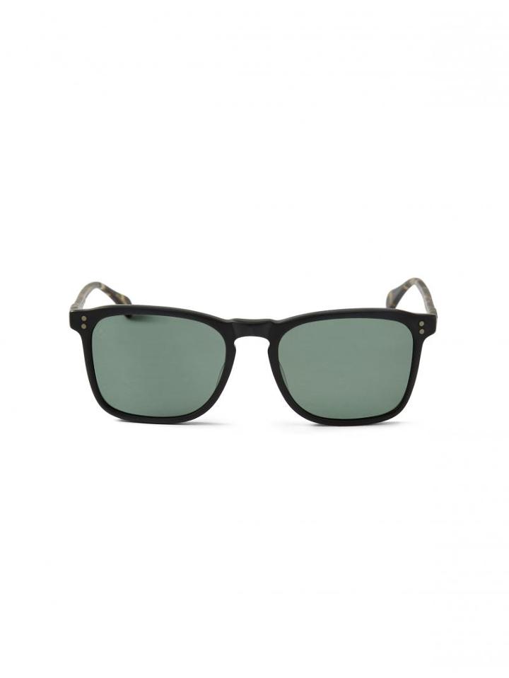 Frank + Oak Raen Wiley Sunglasses In Matte Black And Brindle
