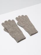 Frank + Oak Donegal-wool Knit Gloves In Oatmeal