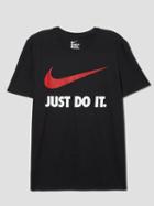 Frank + Oak Nike Sportswear Swoosh T-shirt In Black