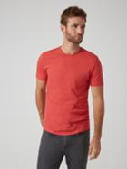 Frank + Oak Tencel-linen Loose-fit T-shirt In Heathered Lava