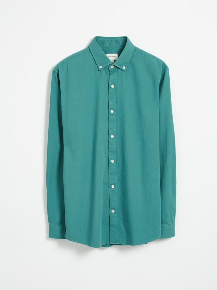 Frank + Oak Heavy Twill Relaxed 90s Shirt - Green