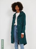 Frank + Oak Recycled Poly Long Parka - Pine Green