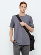 Frank + Oak State Concepts Drirelease Loose Fit T-shirt In Grey Melange