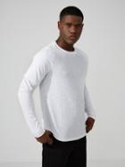 Frank + Oak Double-sleeve Cotton-blend T-shirt In Bright White