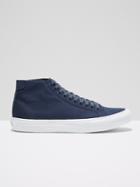 Frank + Oak Vans Canvas Court Mid In Dress Blue