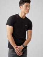 Frank + Oak The Made In Canada Signature T-shirt In Black