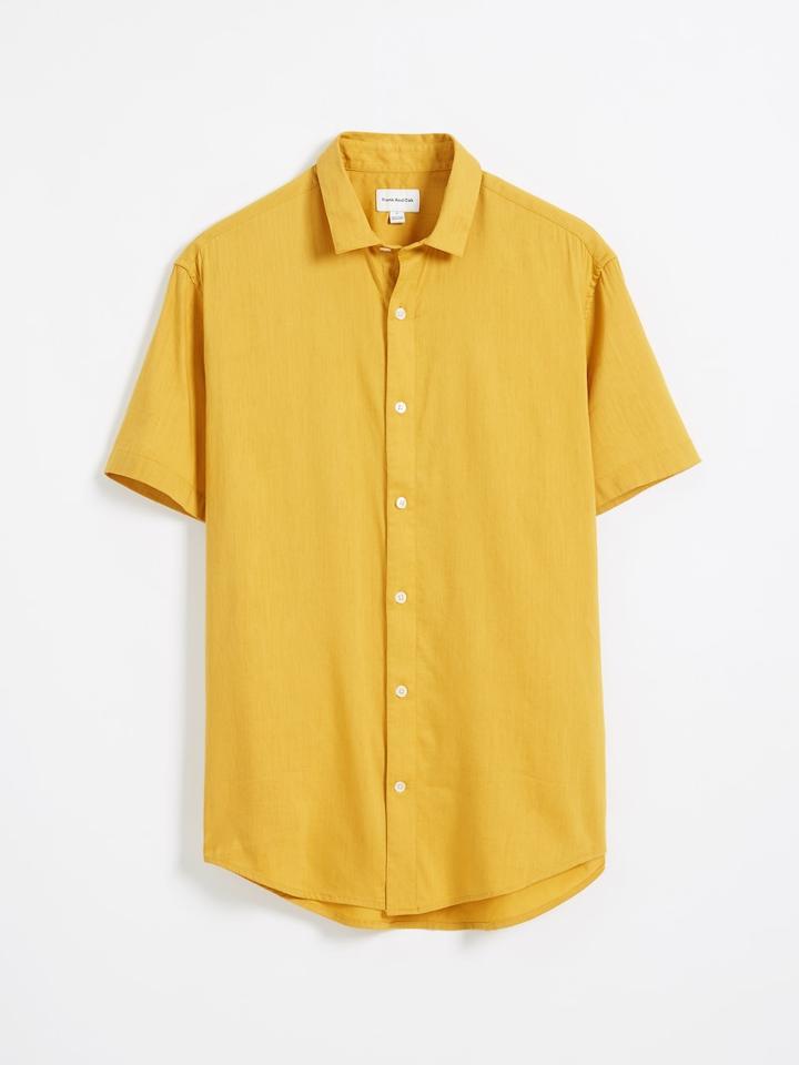 Frank + Oak Super Soft Short-sleeved Shirt - Yellow