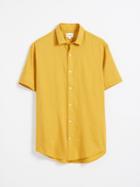 Frank + Oak Super Soft Short-sleeved Shirt - Yellow