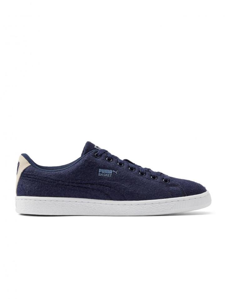 Frank + Oak Puma Basket Classic Embossed Wool In Peacoat