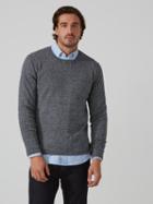 Frank + Oak Twisted Yarn Crewneck Sweater In Bearing Sea