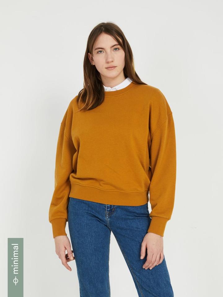 Frank + Oak The Drop-shoulder Gym Fleece Sweatshirt - Washed Golden Brown