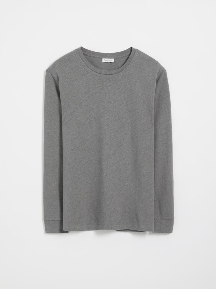 Frank + Oak Hemp Long Sleeve Jersey Tee - Smoked Pearl