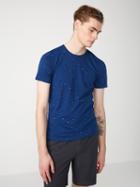 Frank + Oak Calder Print Cotton-blend T-shirt In Navy