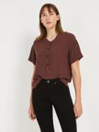 Frank + Oak Half-placket Chiffon Crepe Shirt - Dark Purple
