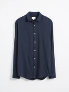 Frank + Oak Super Soft Button-up Shirt - Navy