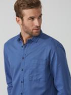 Frank + Oak Supersoft Tencel-cotton Fluid Shirt In Twilight Blue