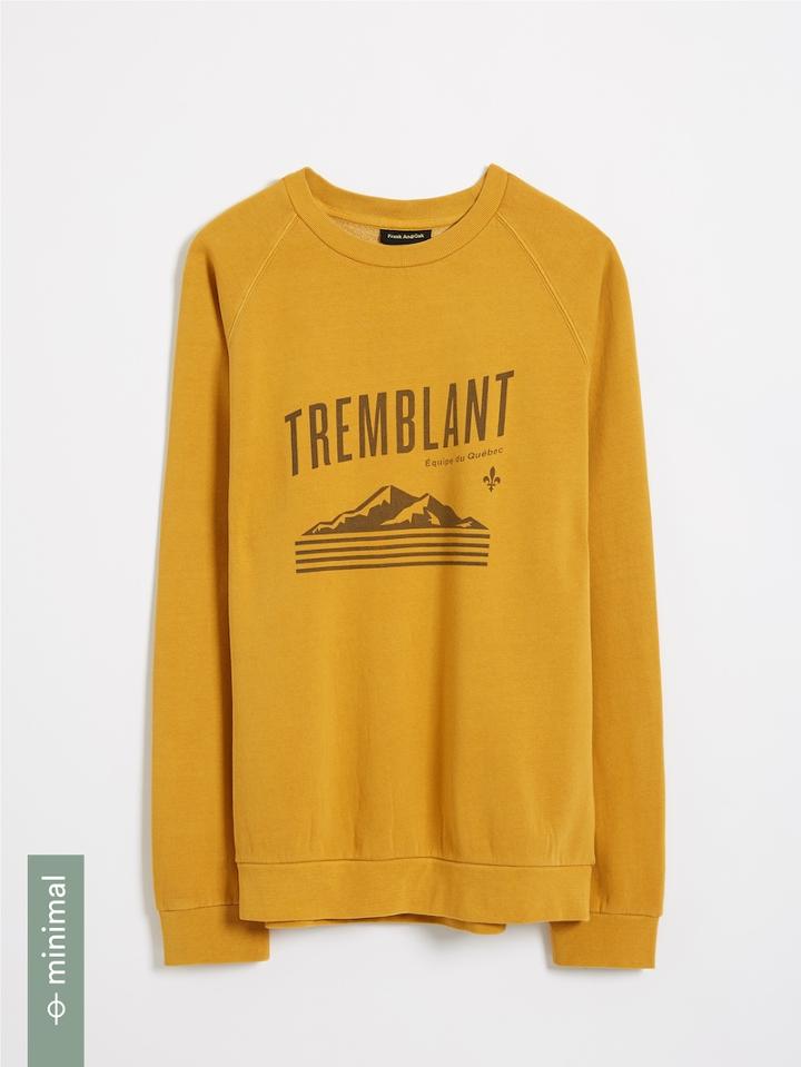 Frank + Oak Tremblant Nordic Squad Heavy Fleece Crewneck - Yellow