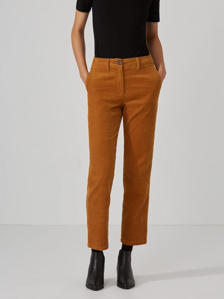 Frank + Oak Cropped Corduroy Pant In Cathay Spice