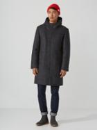 Frank + Oak Bonded-wool Duffle Coat In Mixed Grey