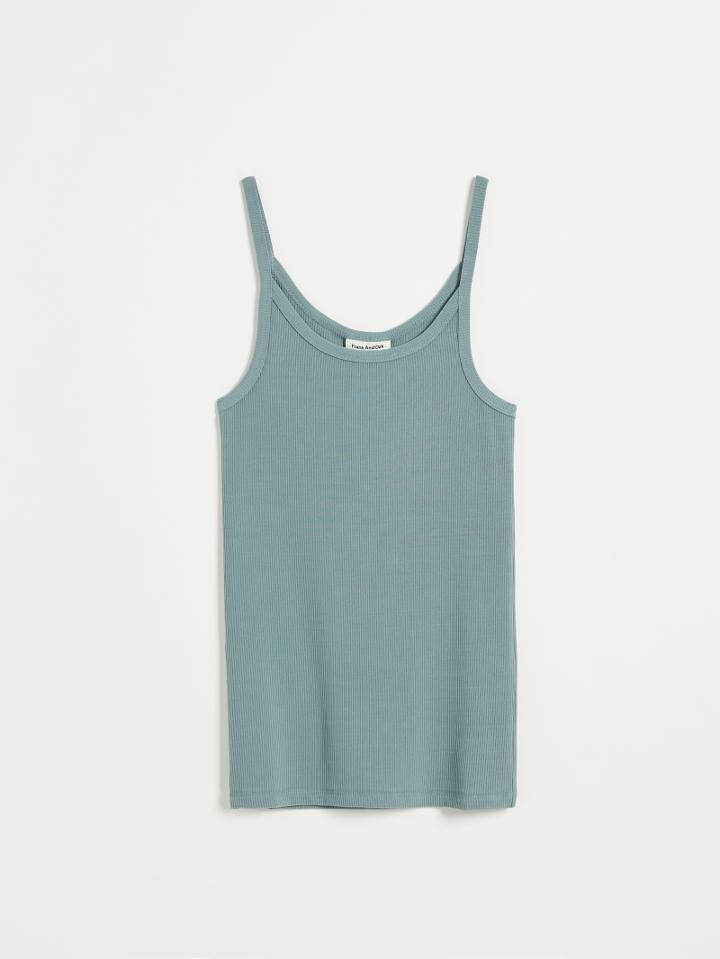 Frank + Oak Ribbed Cami - Soft Teal