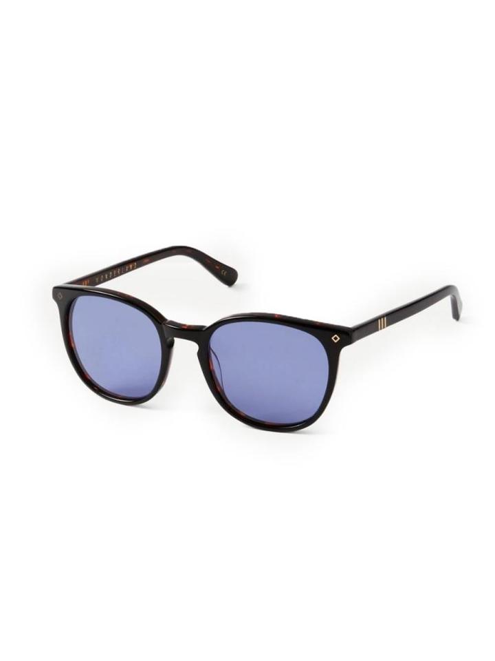 Frank + Oak Wonderland Barstow Sunglasses In Dark Tortoise