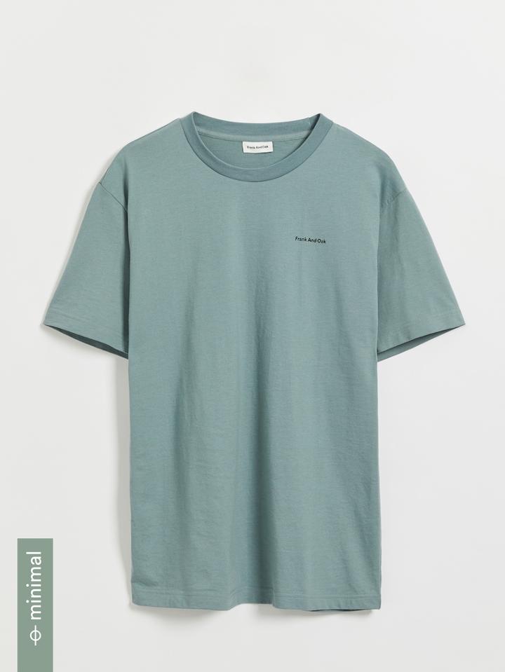 Frank + Oak 60/40 Organic Recycled Logo T-shirt - Blue