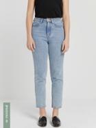 Frank + Oak The Stevie High Waisted Non-stretch Jean In Light Indigo