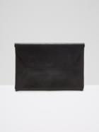 Frank + Oak The Teatro Leather Clutch In Black