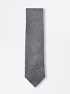 Frank + Oak Linen-blend Slim Tie In Grey