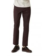 Frank + Oak Lincoln Stretch Dobby Pant In Brown