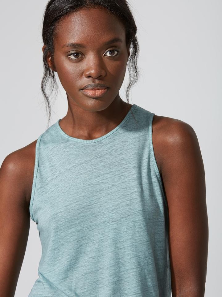Frank + Oak Tencel-linen Tank In Salisbury Green