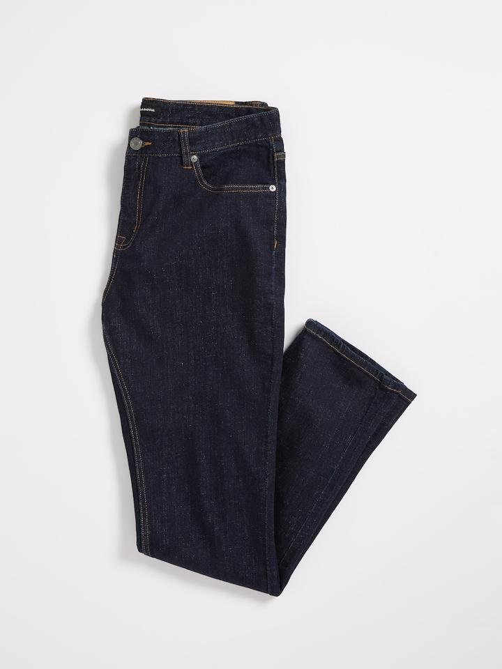 Frank + Oak The Gordon Athletic Stretch Denim In Navy
