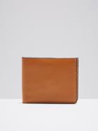 Frank + Oak Leather Slim Bifold Wallet In Tan