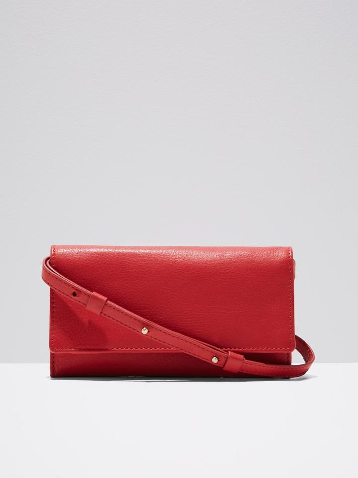 Frank + Oak The Piazza Crossbody Satchel In Fiery Red